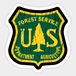 US FOREST SERVICE DEPARTMENT OF AGRICULTURE Sticker